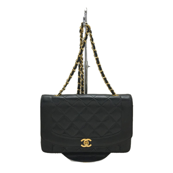 Chanel Diana Flap Matelasse Leather Shoulder Bag - Picture 1 of 9